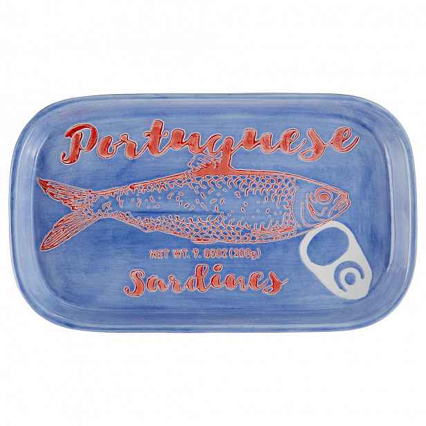 Butlers CORAL COAST Servírovací talíř 27 x 16 cm - modrá