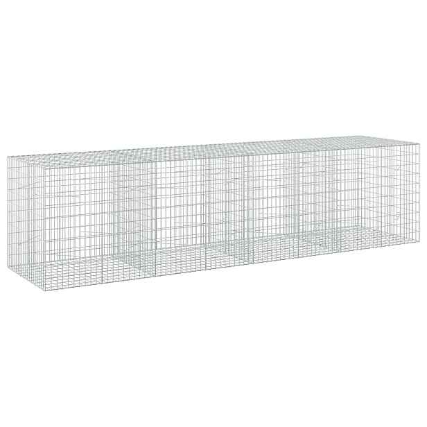 vidaXL Gabion s drátem 3,5 mm a síťkou 5x10 cm 400x100x100 cm