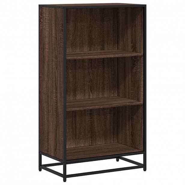 vidaXL Knihovna hnědý dub 60x35x107,5 cm kompozitní dřevo
