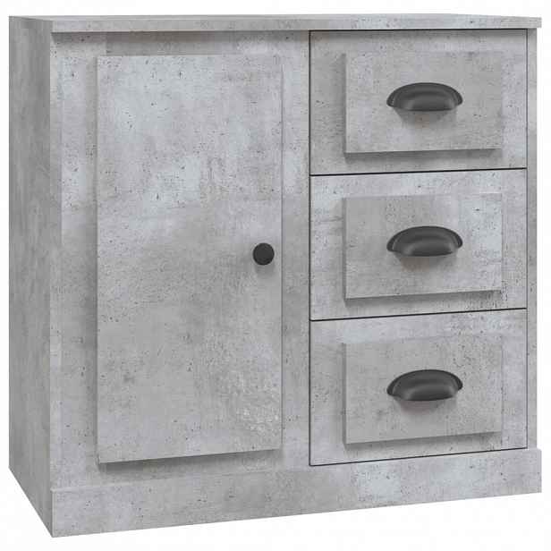 vidaXL Příborník betonově šedý 70 x 35,5 x 67,5 cm kompozitní dřevo