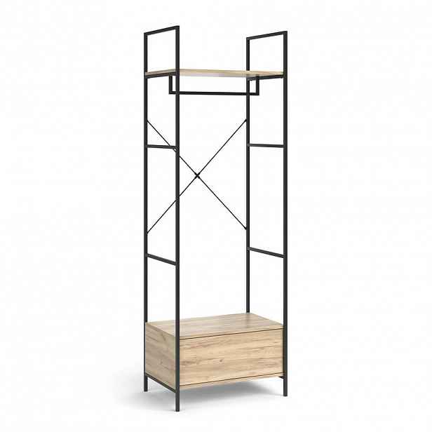 Vicco ŠATNÍ SKŘÍŇ Enya Dřevo 60 x 180 cm se zásuvkou
