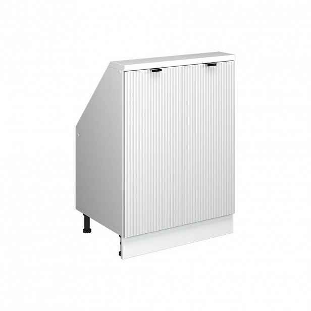 Vicco ŠIKMÁ SKŘÍŇ Rion Bílé zvlnění 60 x 81.6 cm se 2 dvířky