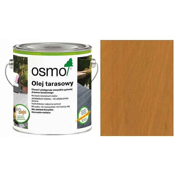 Olej na dřevěné terasy zahradního nábytku Osmo Garapa 013 0,75L