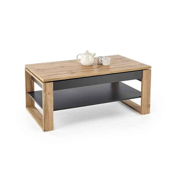 HALMAR Konferenční stolek Betty s výklopnou deskou dub artisan/černý