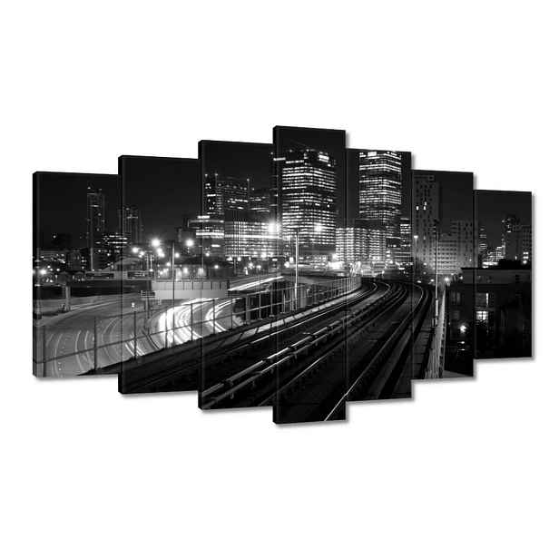 Obrazy 140x80 Černobílé mrakodrapy