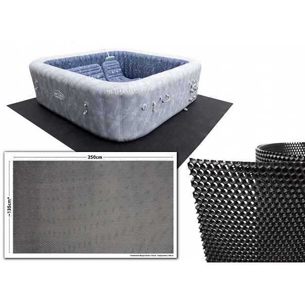 Protiskluzová podložka pod bazén vířivku Voděodolná 3,5 m2 135x250