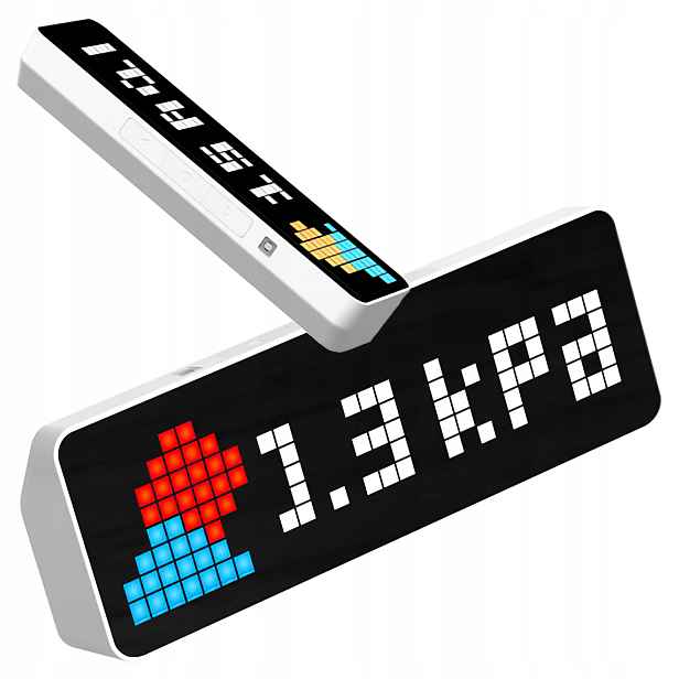 Displej počítadlo předplatného YouTube gadget Hodiny Ulanzi TC001 Pixel