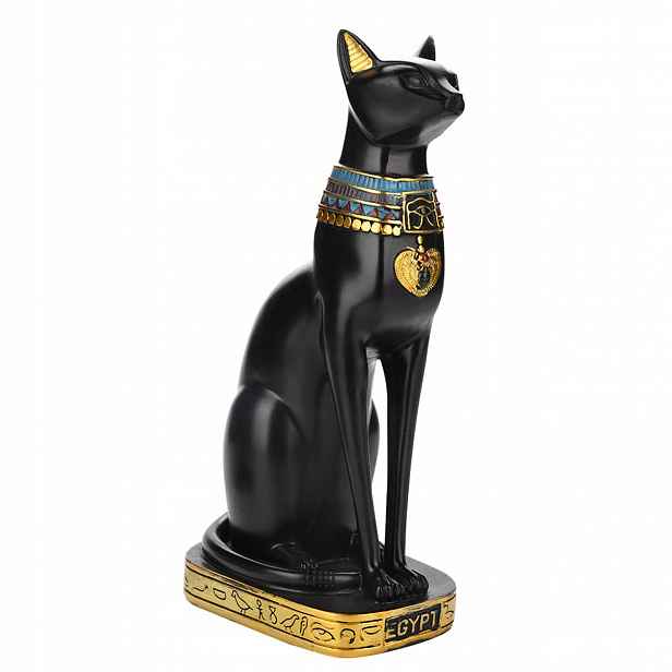Egyptská Ozdoba Z Černé Kočky 28 CM