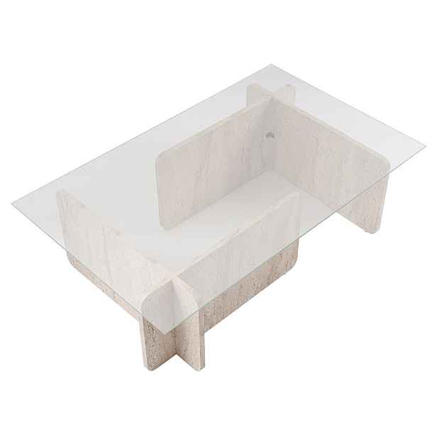 Konferenční stolek Flavio Travertine