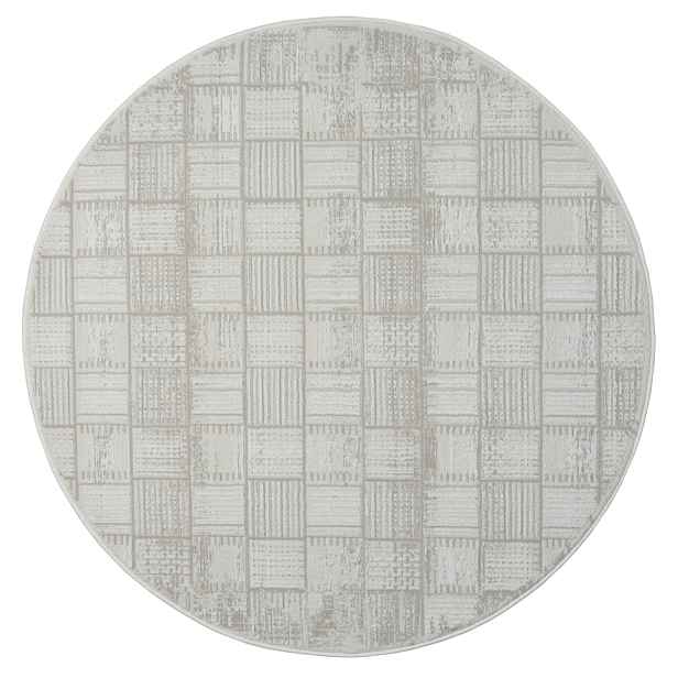 Kusový koberec My House CA60038 creme kruh, 120x120 (průměr) kruh, béžová, chodba / předsíň, My Flair