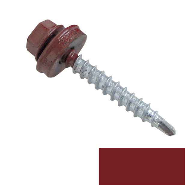 Šroub samořezný spojovací MAXIDEK FRS 4,8×35 RAL 3011 červenohnědá