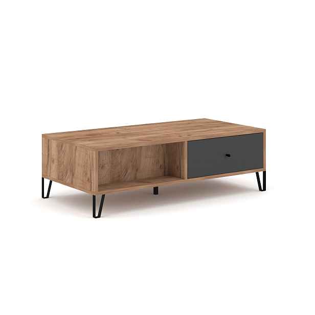 Vivaldi Konferenční stolek Bilbao 110 cm cm dub Craft Tobacco/grafit