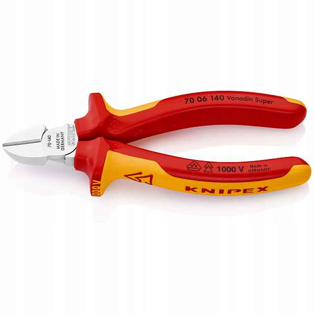 Boční Štípací Kleště Vde 140 MM Pro Měděné Vodiče Izolované Knipex