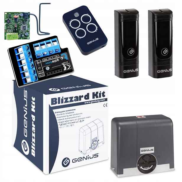 Genius BLIZZARD500+ WiFi Modul pohonu posuvné brány+ Pilot 1 Ks