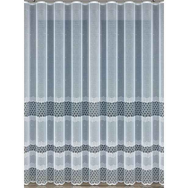 Mg Záclona žakár 35983 Bílá 300x250 cm Hotová Obšitá Bt