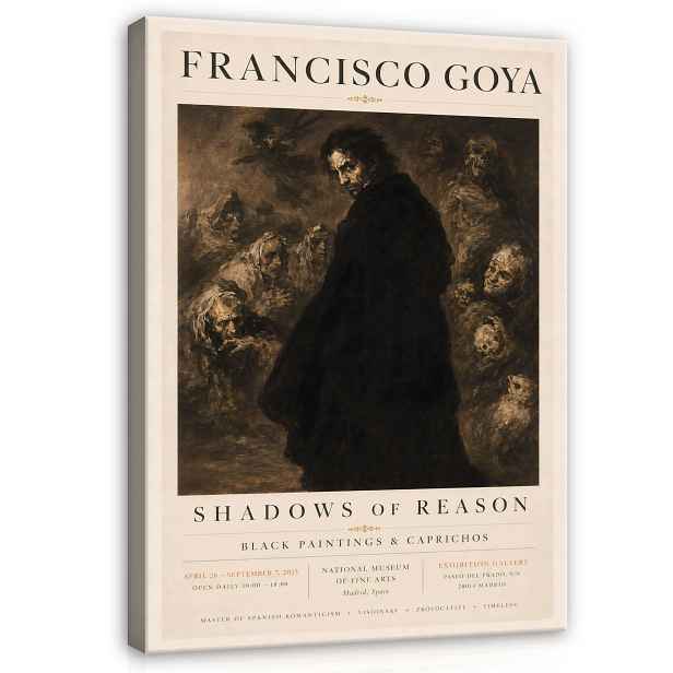 Obraz Francisco Goya Gotický Vintage Do Ložnice Obývacího Pokoje Na Plátně 90x60