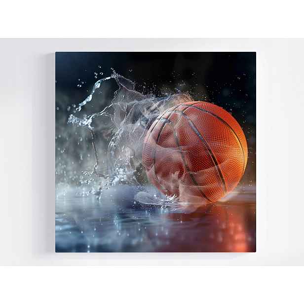 Obraz Na Plátně Canvas Sport Basketbal Basketbal Hra Pohyb Míč 50x50