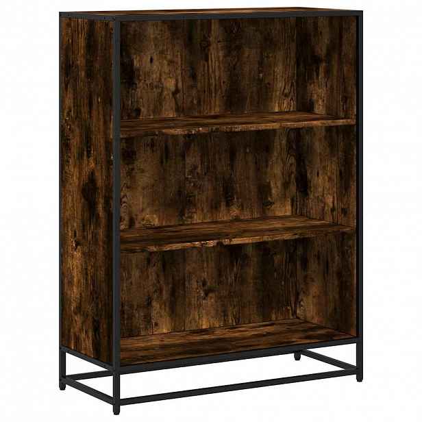 vidaXL Knihovna kouřový dub 80,5x35x107,5 cm kompozitní dřevo