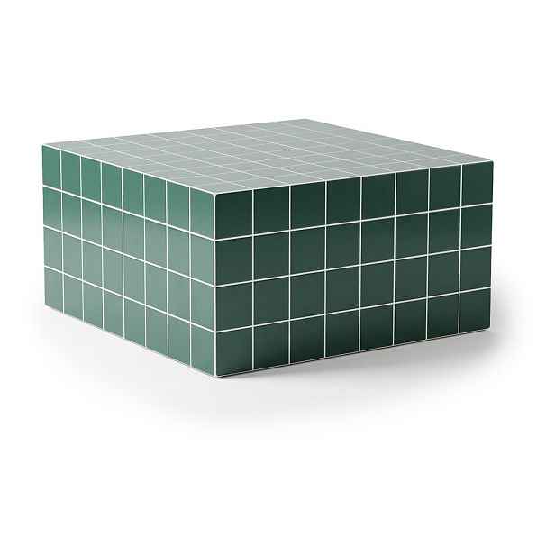 Zelený konferenční stolek 80x80 cm Mosaico – Marckeric