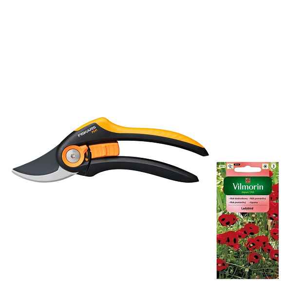 Fiskars Plus Smartfit P541 Zahradní nůžky na výhonky +dárek semena