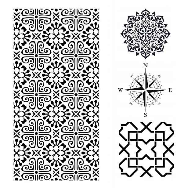 Omítací Šablona LuxBud pro Betonu Dekorativní moderní panel 92x42 cm