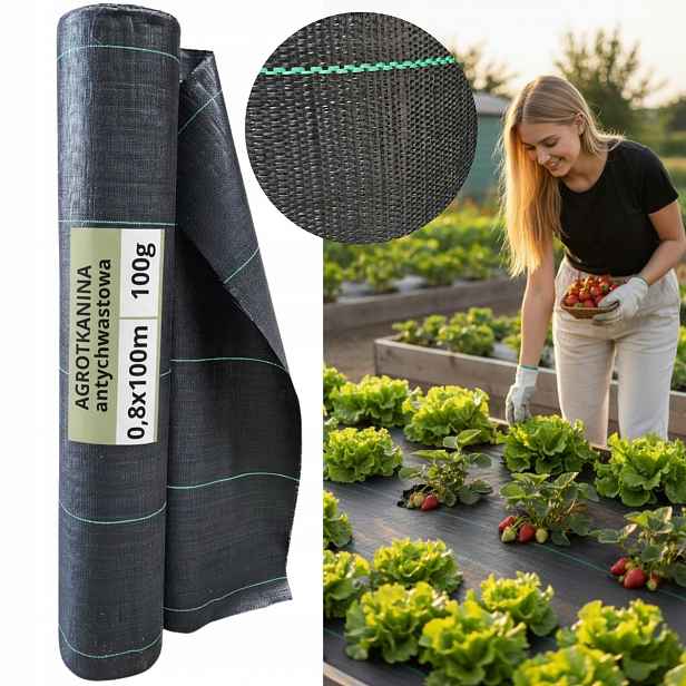 Agrotextilie 100 g Uv Podložka školkařská 0,8 x 100 Polsko