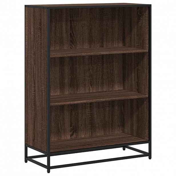 vidaXL Knihovna hnědý dub 80,5x35x107,5 cm kompozitní dřevo