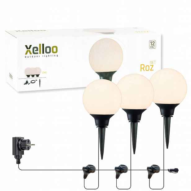 Zahradní Led lampy 12V 3 kusy teplá bílá Voděodolné osvětlení Xelloo