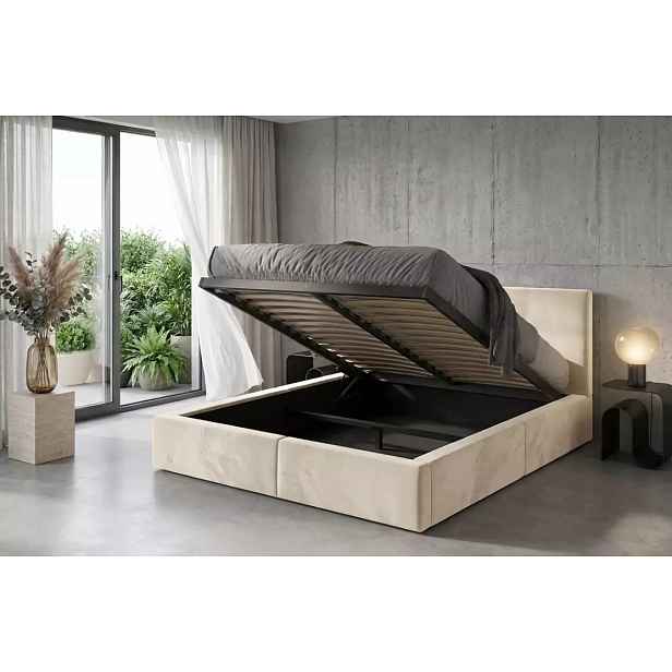 BMS Postel HILTON s výklopným roštem | cashmere 120 x 200 cm