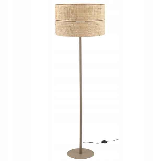 Podlahová Lampa Calma Sabia Bezová Slaměná Stínidla 1XE27 lampička do obývacího pokoje