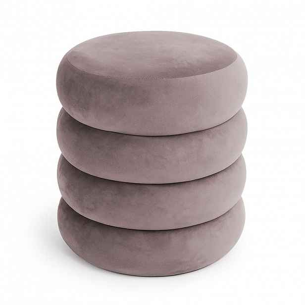 RAUMHIRSCH FURNITURE ČALOUNĚNÁ STOLIČKA s úložným prostorem, růžová