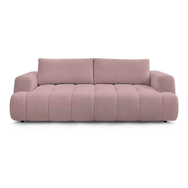 Růžová rozkládací/s úložným prostorem pohovka 251 cm Fuji – Bobochic Paris