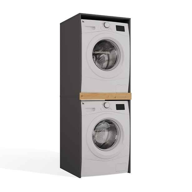 TP Living Stojan na pračku a sušičku POLA 64 cm dub Artisan/antracit