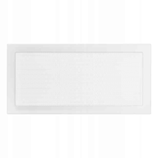 Ventilační Mřížka Krbová bílá Kratki 22x45 cm se síťkou Kapsa Montáž