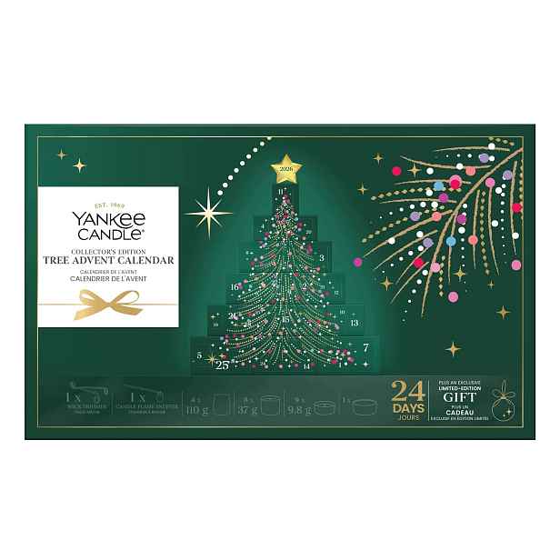 Yankee Candle Vánoční Stromek Adventní Kalendář 2026 Se Svíčkami