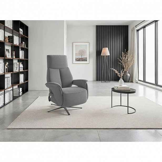Sit & More RELAXAČNÍ KŘESLO, textil, šedá