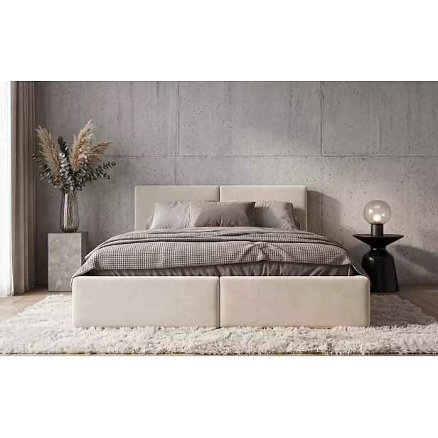 BMS Postel HILTON s výklopným roštem | cashmere 140 x 200 cm