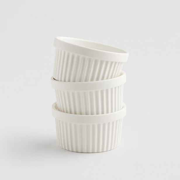 Butlers HOME & YOU Sada zapékacích misek 10 cm 3 ks - bílá