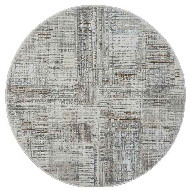 Kusový koberec My Taste CA60062 creme kruh, 120x120 (průměr) kruh, šedá, chodba / předsíň, My Flair