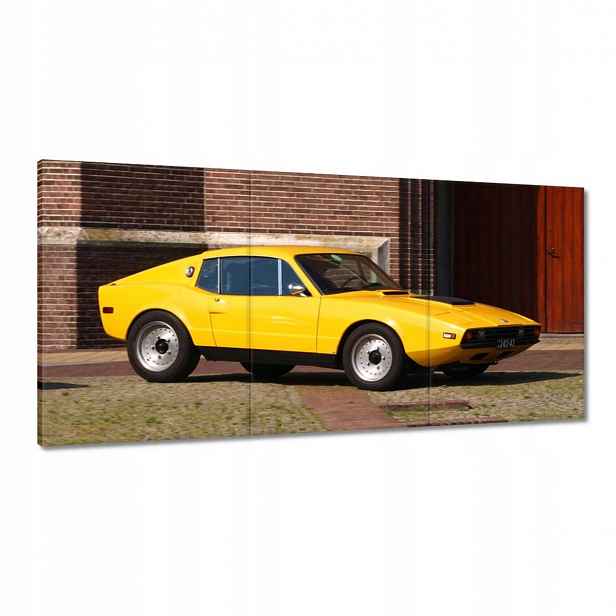 Obrazy 120x60 Žlutý sportovní vůz