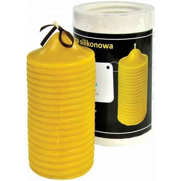 Silikonová Forma na svíčky Válec S Pruhy