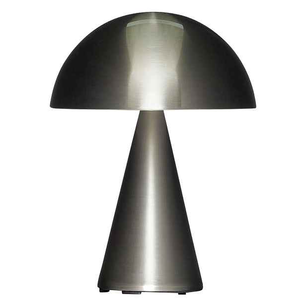 Tmavě šedá LED stmívatelná stolní lampa (výška 20 cm) Mush – Hübsch