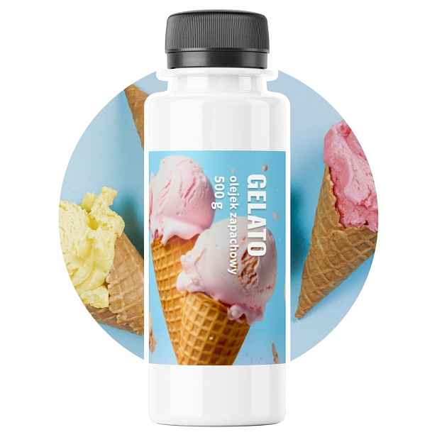 Vonný olej Sladká zmrzlina Gelato pro svíčky mýdla, prázdninová vůně 500 g