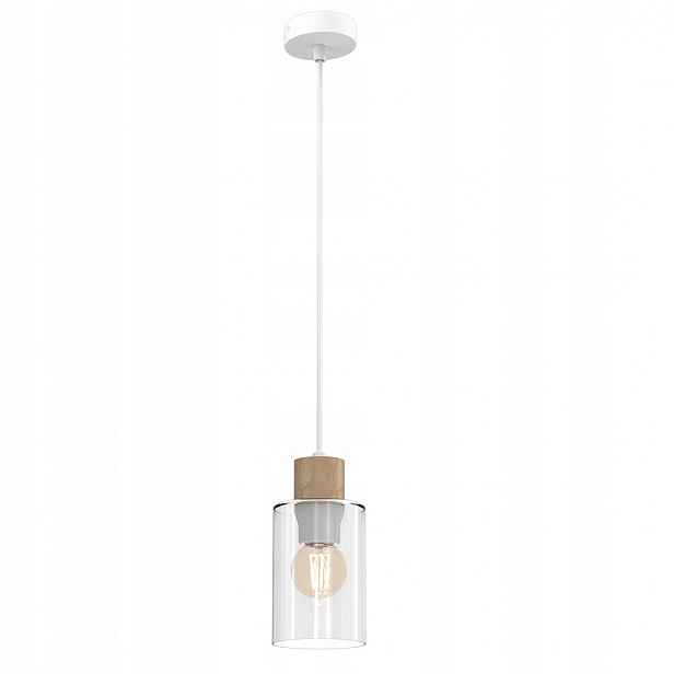 Závěsná lampa Eko-Light Madera MLP8554 1xE27 bílá dřevo sklo nastavitelné