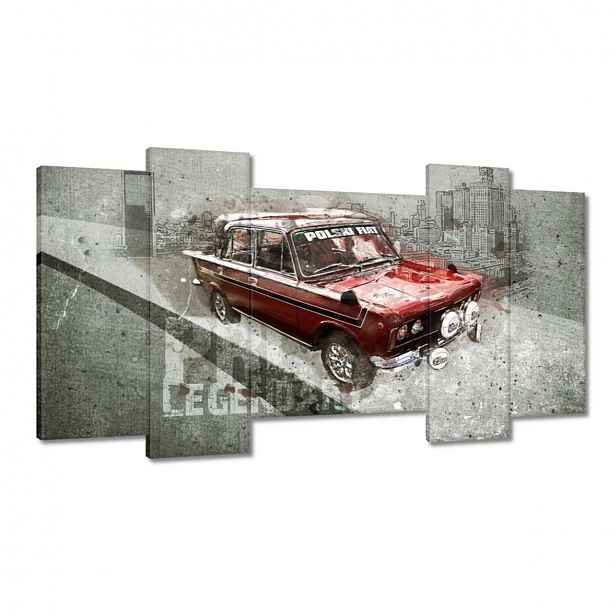 Obrazy 120x65 Červený Velký Fiat 125p
