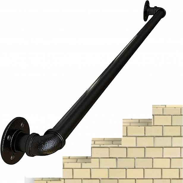 Schodišťové zábradlí trubkové 100 cm pro montáž na stěnu