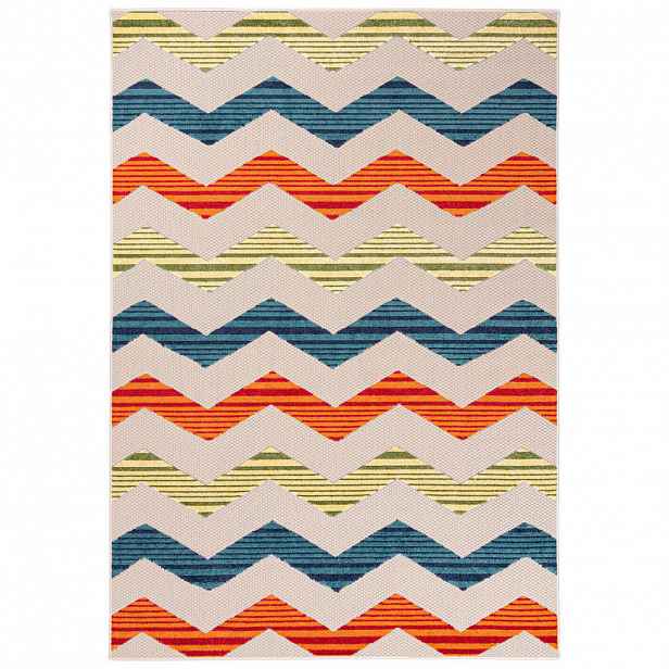 Mazovia KOBEREC barevný chevron - 140x200 cm