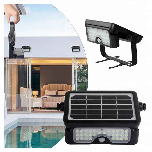 Solární Led reflektor Eko-Light Epad 10W 1150lm 4000K IP65 Senzor