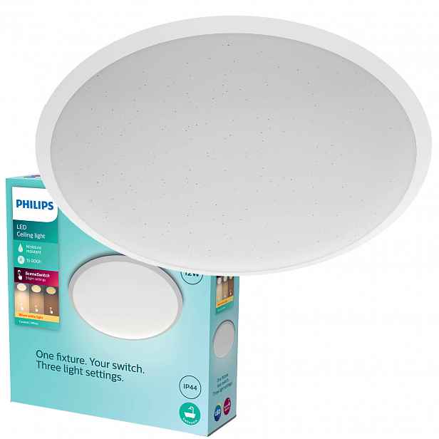 Stropní Svítidlo Stropní Svítidlo 12W 900lm 2700K IP44 Bílá Philips