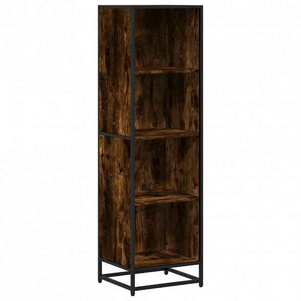 vidaXL Knihovna kouřový dub 40x35x139 cm kompozitní dřevo